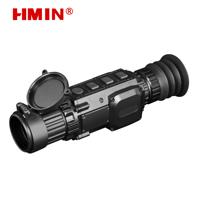Kamera Monokuler Termal Penglihatan Malam Inframerah Portabel 800M 1X4 Zoom Tahan Air dengan Pengukur Jarak Laser untuk Berburu Hewan Besar