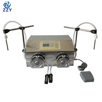 Machine de remplissage semi-automatique à double tête avec pesage, haute précision, pour alcool, huile pour cuticules, apprêt, acétone, colle
