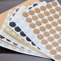 Cache-vis autocollants en PVC pour meubles, capuchons de protection pour vis, autocollants en bois, diamètres 12mm, 15mm, 21mm, 30mm - Vente chaude