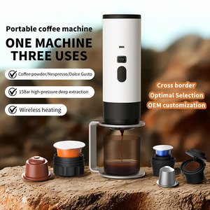 Cafetera Portátil, Funciona con Batería, Pantalla Digital, Diseño Compacto para Viajes, Ligera, de Plástico, Tipo Manual - Product Image 3