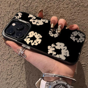 Elegante cerchio nero stampa rigida <span class=keywords><strong>Cover</strong></span> posteriore per <span class=keywords><strong>iPhone</strong></span> 17 16 15 14 <span class=keywords><strong>Pro</strong></span> <span class=keywords><strong>Max</strong></span> 13 12 <span class=keywords><strong>11</strong></span> <span class=keywords><strong>Pro</strong></span> Xs <span class=keywords><strong>Max</strong></span> 7 8 custodie per cellulare - Product Image 3