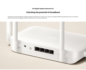 เราเตอร์ WiFi Ax1500 Xiaomi สีขาว5GHz Smart WiFi 6ทำงานร่วมกับ Xiaomi Mijia APP สายเคเบิลเครือข่ายรองรับ IPTV CN Version RD04 - Product Image 2