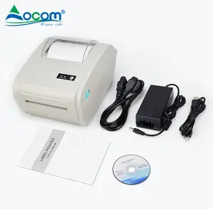 white usb 4inch 110mm width imprimante thermique thermal label machine pos 4x6 barcode printer