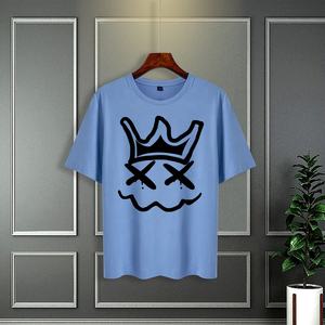 เสื้อยืด100% คอกลมผ้าโพลีเอสเตอร์สำหรับผู้ชายเสื้อยืดพิมพ์ลายดิจิตัลแนววินเทจเสื้อ180กรัมทรงหลวมสำหรับใส่ไปยิม - Product Image 4