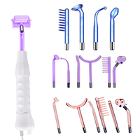 Appareil de soin du visage à haute fréquence 7 Tubes pour le traitement de l'acné et le lifting ciblé de la peau du visage