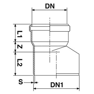 Phono เสริมสีดำผิดปกติ-40x100อุปกรณ์ท่อ - Product Image 3