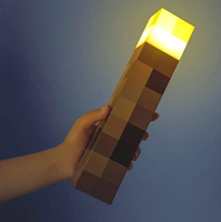 Lampe de poche Point artisanal de mine à changement de couleur Lampe murale rechargeable USB Lampe de nuit torche murale lumineuse