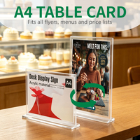 Support de Présentation en Acrylique Transparent pour Cartes de Visite, Horizontal et Vertical, Format A4, pour Magasin et Entreprise - Fabrication OEM