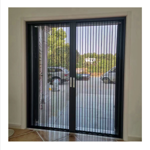 New Model Diamond Mesh Folding <strong>Door</strong> - Anti-theft and Mosquito-proof Window <strong>Screen</strong> <strong>Door</strong> Lockable No-Drill Invisible Lock - Product Image 1