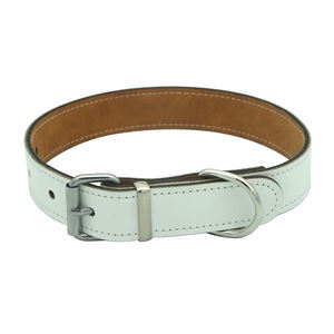 Collar ajustable de cuero PU para mascotas, correa de cuero para perros, personalizable por sublimación - Product Image 2