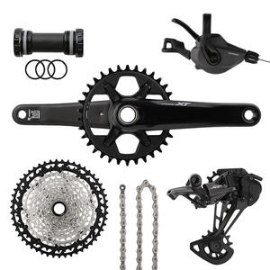 Grupo de Transmisión Shimano <span class=keywords><strong>Deore</strong></span> <span class=keywords><strong>XT</strong></span> M8100 1x12 Velocidades para Bicicleta de Montaña, Juego de Bielas de 170 mm, Cassette de 34T 10-51T, Desviadores Traseros de Aleación - Product Image 1
