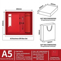 Ensemble cadeau de stylo exécutif et thermos isotherme de 12 oz dans un coffret cadeau haut de gamme, carnet en cuir A5, excellent cadeau pour les affaires, l'école, la maison