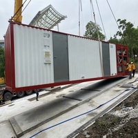 Centre de Données Mobile Portable à Déploiement Rapide, Rack de Serveur 20 et 40 pieds, Refroidissement par Air pour Commande Mobile
