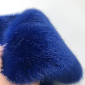 100% Polyester Tùy Chỉnh Màu Sắc Sang Trọng Faux Fur Vải Cho Hàng May Mặc