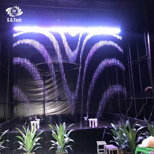 ม่านน้ำสแตนเลส304แบบดิจิตอลเส้นตรงม่านน้ำปรับได้สำหรับการแสดงเชิงพาณิชย์โรงแรมห้างสรรพสินค้า - Product Image 1