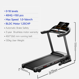 <span class=keywords><strong>Tapis</strong></span> roulant électrique <span class=keywords><strong>pliable</strong></span>, 0-<span class=keywords><strong>18</strong></span> niveaux d'inclinaison, affichage LED, réglage <span class=keywords><strong>de</strong></span> la vitesse, <span class=keywords><strong>tapis</strong></span> roulant avec fonction <span class=keywords><strong>de</strong></span> vibration - Product Image 3