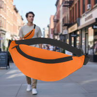 Sac bandoulière personnalisé avec logo imprimé, en nylon, fermeture éclair, unisexe, promotionnel, en gros, directement de l'usine