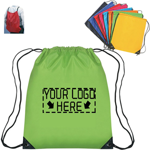 Sacs à dos de sport personnalisables en polyester avec cordon de serrage, imperméables en tissu Oxford, pour marathon et publicité promotionnelle - Product Image 2