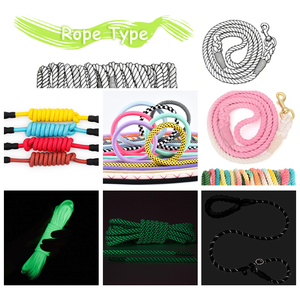 Correa de Cuerda para Perro, Colorida, Hecha a Mano, de Nailon Trenzado, Resistente, Correas para Perros, Correas de Adiestramiento para Mascotas - Product Image 4