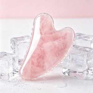 Planche Guasha en quartz rose, jade et cristal rose de gros; masseur Gua Sha pour le visage, usage domestique, outil de massage facial et de lifting - Product Image 5