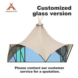 Tente Géante Pyramide Kawagebo Kamp 6m, 4m en PVC pour <span class=keywords><strong>Extérieur</strong></span>, <span class=keywords><strong>Tipi</strong></span> Indien pour Fêtes, Glamping, Mariages et Événements - Product Image 6