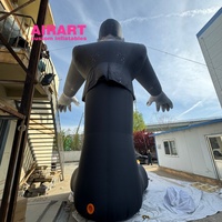 Ballon gonflable réaliste et effrayant de personnage de film monstre pour la décoration d'Halloween, publicité pour homme zombie gonflable