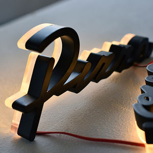 Luce del Logo Sgins illuminata del segno anteriore del negozio di affari all'aperto 3D ha condotto la lettera del canale su misura il segno elettronico - Product Image 3