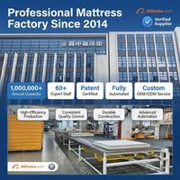 Matelas hybride à ressorts ensachés, 25 cm, mousse ondulée, fermeté moyenne, housse en coton respirant, vente en gros d'usine pour la maison, la chambre et l'hôtel