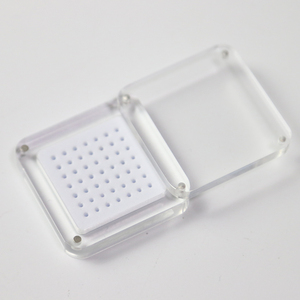 Kim Cương Lỏng Lẻo Hiển Thị Box Hiện Trường Hợp Đá Quý Bao Bì Trường Hợp <span class=keywords><strong>Acrylic</strong></span> Từ Đá Quý Chủ Màu Đen Và Trong Suốt - Product Image 3