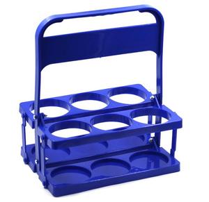 Porte-bouteilles pliable en plastique pour 6 bouteilles, panier à bière, porte-bouteilles pour bar - Product Image 1
