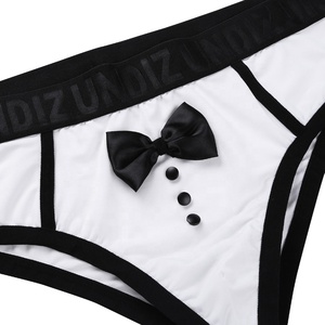 Da <span class=keywords><strong>uomo</strong></span> Sexy Lingerie morbida simpatici slip da smoking con papillon intimo mutandine per la notte di Lingerie a sorpresa - Product Image 3