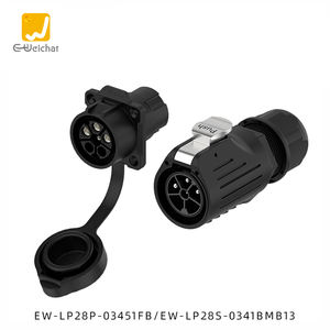 E-weichat פלסטיק m28 ip68 עמיד למים Lp28 3 5 pin 16a 32a מחבר חוט לתעופה תקע מחברים חשמליים - Product Image 1