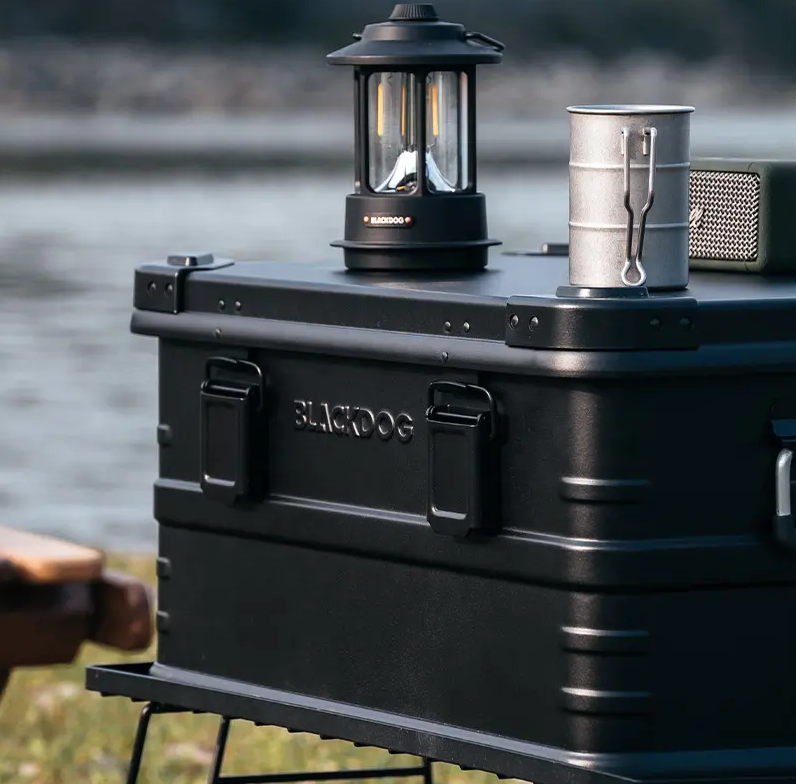 Blackdog キャンプ ラック Blackdog Large Capacity Aluminum Outdoor Storage Box - 44L Multi