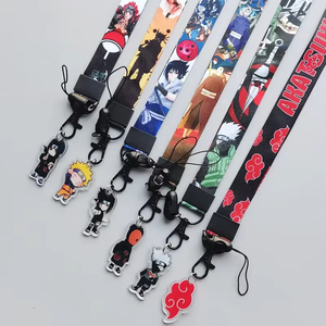 Porte-carte d'identité en polyester avec logo personnalisé Anime, sangle de téléphone avec cordon tour de cou pour Cosplayers et Fans, <span class=keywords><strong>accessoire</strong></span> mignon de dessin animé - Product Image 5