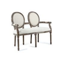 Meubles de salle à manger en bois de caoutchouc robuste, chaises avec bras, Double chaise, haute qualité, nouveau, en chine
