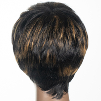 Meilleures ventes en gros Perruque brésilienne coupe courte style faite à la machine Perruques Bob en cheveux humains vierges