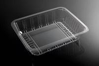 Conteneurs en plastique transparents rectangulaires jetables en PET pour l'emballage de biscuits et de nourriture, taille personnalisable (220*170*50mm), vente en gros en Chine