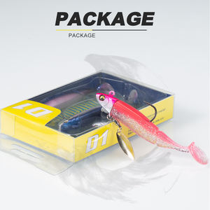 PROMO EXCEPTIONNELLE Leurre Souple 85mm 15g avec Cuillère Métallique pour Pêche au Bar, Appâts Artificiels, Leurres Nageurs pour Perche, Bar et Black Minnow - Product Image 6