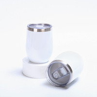 Botol Air Telur Stainless Steel Sublimasi Kustom 12oz, Mug Kopi, Tumbler, Cangkir dengan Logo Cetak Kustom