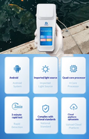 Testeur de chlore total résiduel portable à réponse rapide pour l'aquaculture en eau douce/eau de mer, test de la qualité de l'eau, fabriqué en Chine