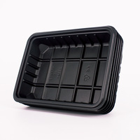 Barquettes alimentaires en PP DC-P0016 – Vente en gros – Petites boîtes repas noires jetables Zhangzhou personnalisables pour supermarchés et produits frais