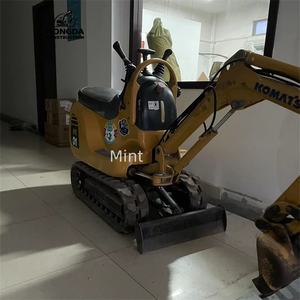 Excavadora hidráulica usada Komatsu PC01 de buena calidad, excavadora de orugas de 1 tonelada en stock - Product Image 2