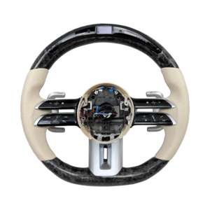 Volant de direction en fibre de carbone véritable avec LED personnalisé pour <span class=keywords><strong>Mercedes</strong></span> Benz <span class=keywords><strong>Amg</strong></span> <span class=keywords><strong>Gt</strong></span> S 2021 2022 <span class=keywords><strong>2023</strong></span>, volant de direction ancien à nouveau - Product Image 4