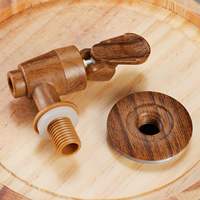Fût de vieillissement en chêne de qualité supérieure 1,5L 3L 5L 10L pour whisky et vin, artisanal, qualité alimentaire, anti-fuite, distributeur en bois OEM ODM avec support