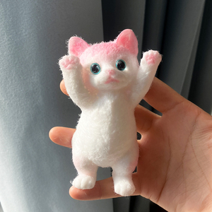 Jouet à presser en TPR en forme de chat mignon, anti-stress et anti-anxiété, jouet de décompression, balle sensorielle Kawaii pour enfants - Product Image 5