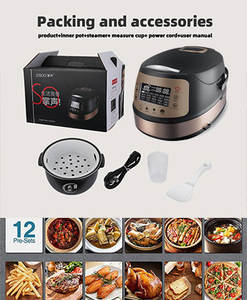 900W Digital Multi 5L Twin Slowcooker Timer 5Kg Rice Maker Multifunción <span class=keywords><strong>Sushi</strong></span> 1,8 Ollas arroceras Olla Doble - Product Image 6