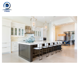 Mueble Despensero de Cocina de Madera Moderno y Modular con Isla y Mesa, Listo para Armar - Product Image 1