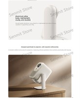 Soporte para Proyector Xiaomi Redmi con Interfaz de Tornillo de 1/4" y Rotación de 360° °   Soporte Ajustable para Proyector Redmi Pro/2/2 Pro/3 Lite