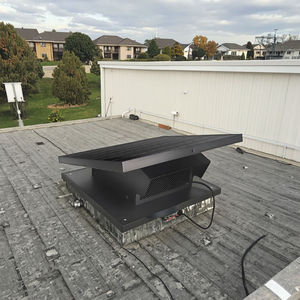 Ventilateur d'évacuation de toit solaire pour grenier 12V IP68 Économique en énergie Silencieux pour usage domestique et commercial Lame en plastique Cuisine Salle de bain - Product Image 1