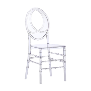Chaise <span class=keywords><strong>à</strong></span> Dossier en Acrylique Plastique Transparent PC Certifiée Usine pour Activités de Plein Air et Mariages - Product Image 2